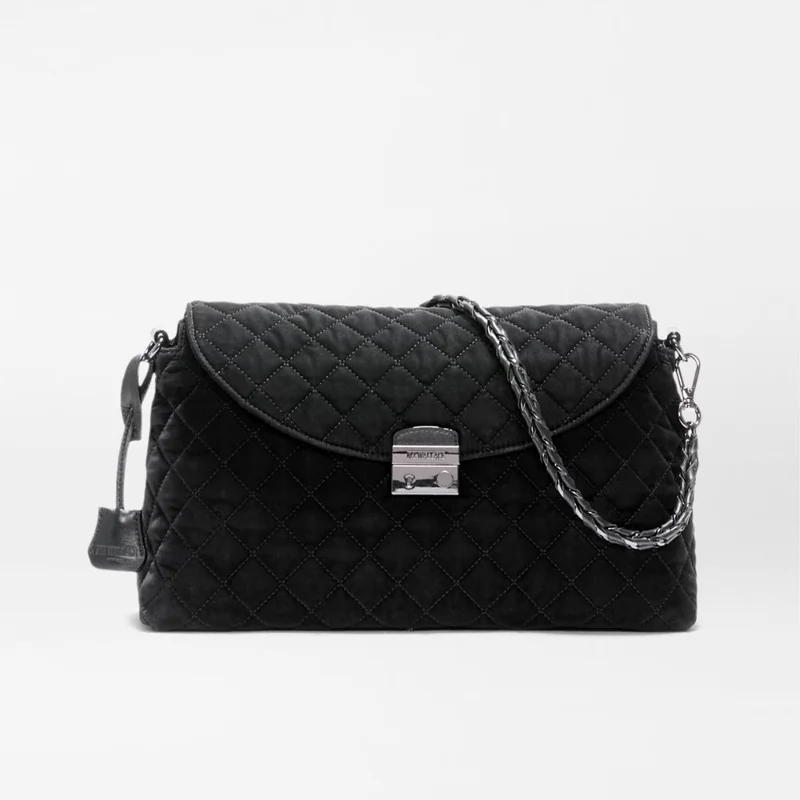 MZ Wallace Crosby Lock Shoulder in Tech Velvet