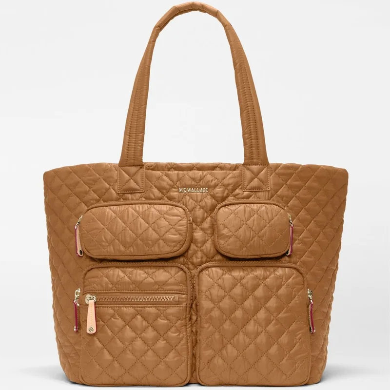 MZ Wallace Large Metro Travel Tote in Cognac